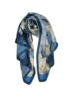 Womens Large Silk Feel Scarf Lightweight Shawl Wrap Stain Resistant Fashion Wrap